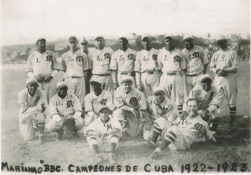 The Marianao club, champions of the 1922-23 Cuban League.