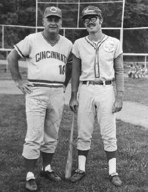 Ted Kluszewski and Greg Howell in 1972.